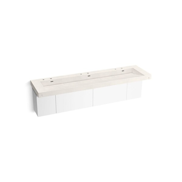 Kohler Constellation 90In Wall-Mount Trough Lavatory System In Arrow Root 81033-BPW-KCR - main